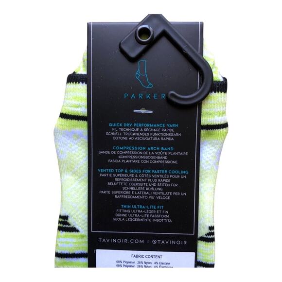 TAVI Sport NIP Women Ultra Lite Compression Low Rise Parker Socks Citrus Small - Picture 7 of 9